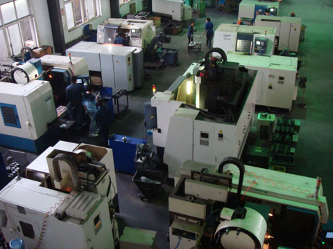 The corner of CNC machine shop